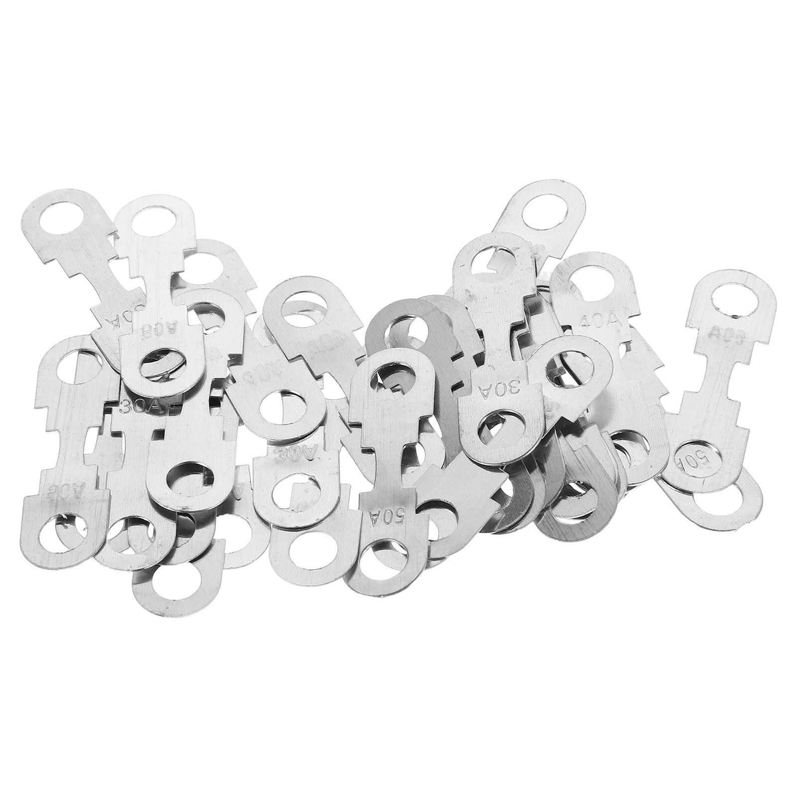 Power Strip Flat - 30 Stück Auto-Sicherungsstreifen, flaches Metallblech, universeller
