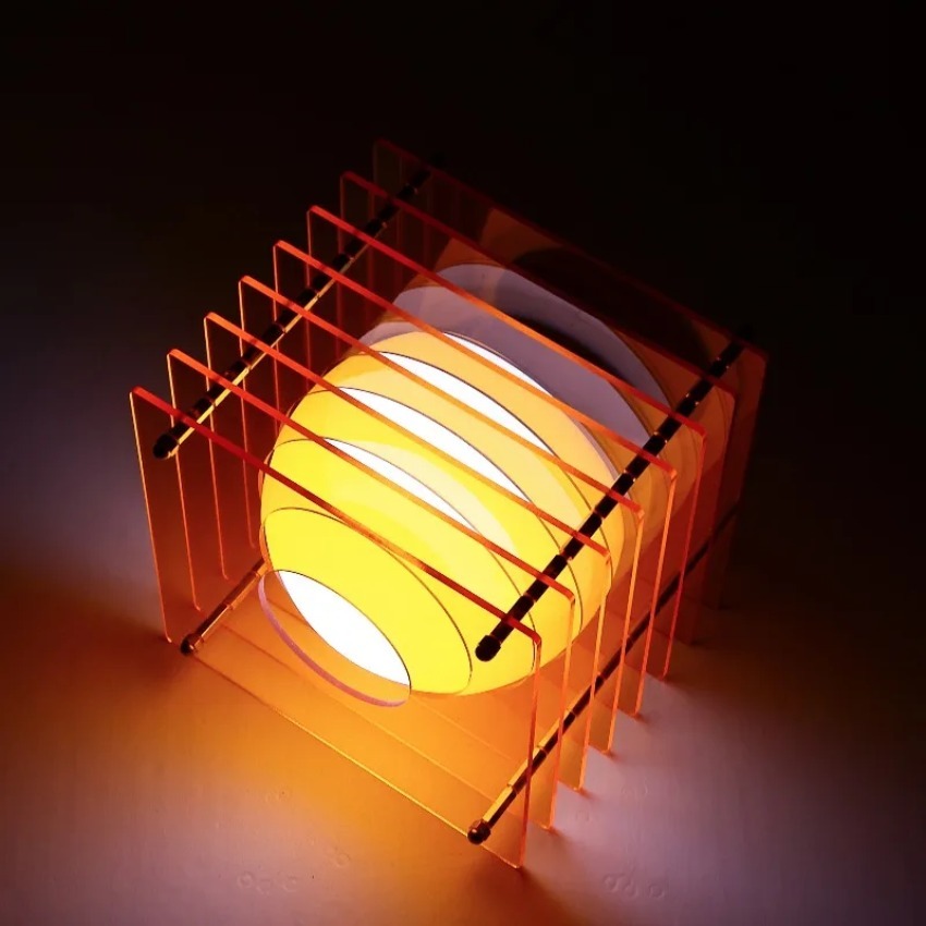 Desk Setup Light - DIY Mondlampe Acryl Tausendschichtlampe Desktop-Dekoration Hängende