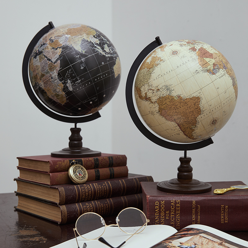 Desk Setup Retro - Welt Globo Mapa vintage europäischen globus