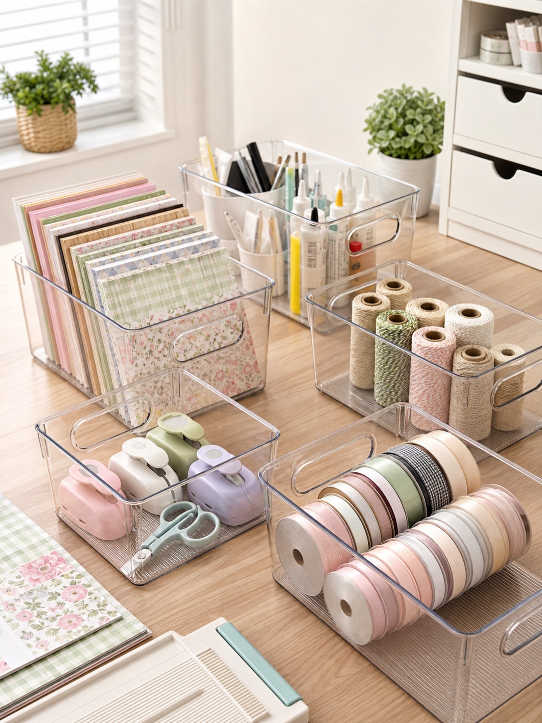 8er-Pack transparente Aufbewah – Desk Setup Organization Bewertung und Preis
