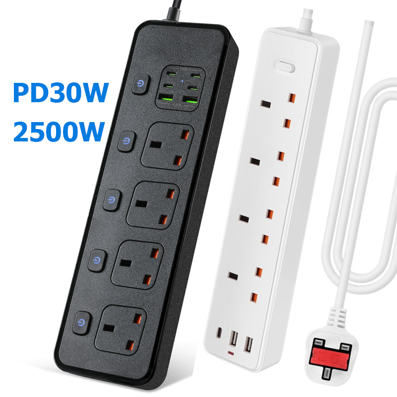 Steckdosenleiste Steckdose UK  – Power Strip Flat Bewertung und Preis
