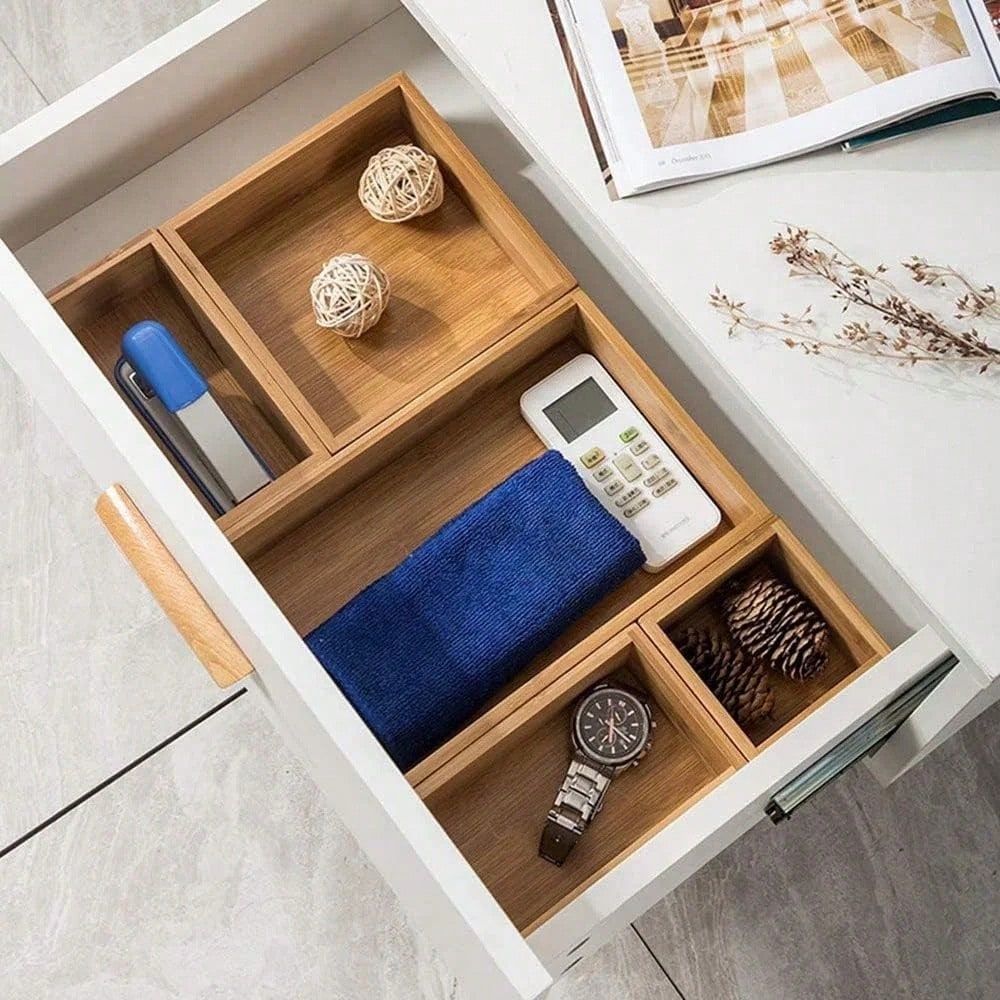 Bambus-Schubladen-Organizer mi – Drawer Organizer Bamboo Bewertung und Preis