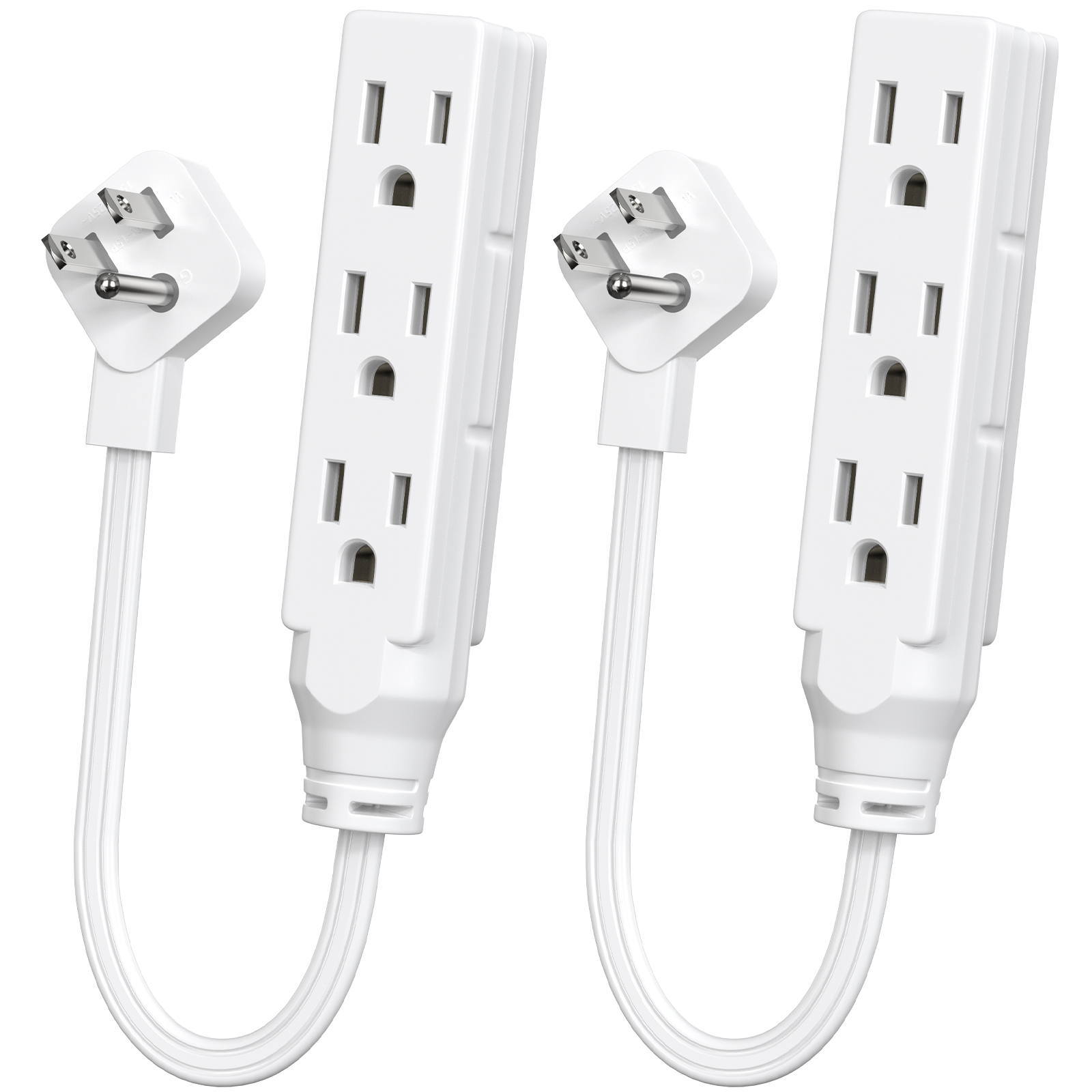 2 Stück Flachstecker-Steckdose – Power Strip Flat Bewertung und Preis