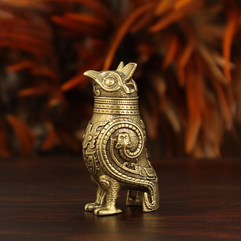 Antike Eule Zun Bronzegefäß Re – Desk Setup Retro Bewertung und Preis