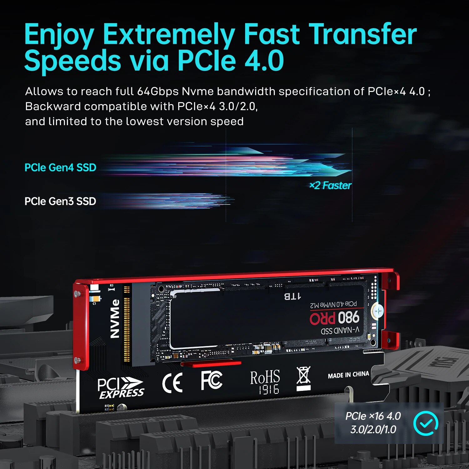 Jeyi m.2 nvme zu pcie 4,0x16 a – Samsung Ssd 980 Pro Bewertung und Preis