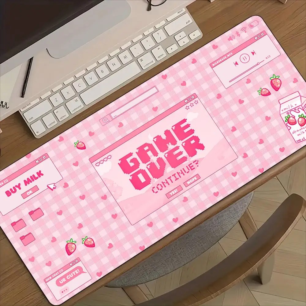 VIKAMA Pink Plaid GAME OVER Pi – Desk Setup Pink Bewertung und Preis