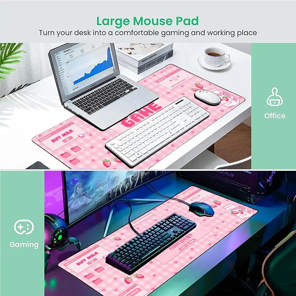VIKAMA Pink Plaid GAME OVER Pi – Desk Setup Pink Bewertung und Preis
