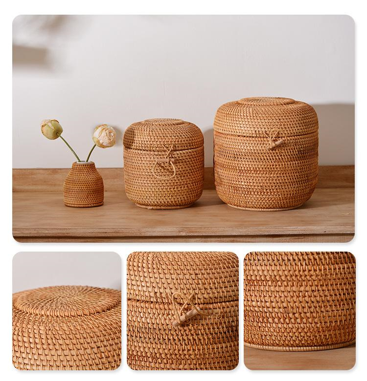 Handgewebte Rattan-Tee-Aufbewa – Drawer Organizer Bamboo Bewertung und Preis
