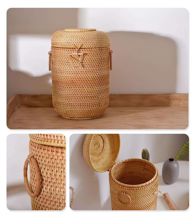 Handgewebte Rattan-Tee-Aufbewa – Drawer Organizer Bamboo Bewertung und Preis