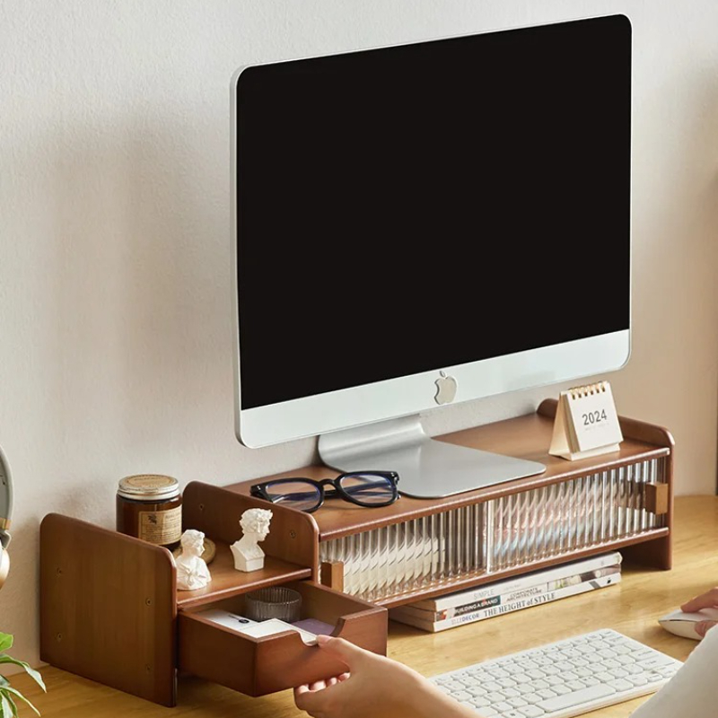 ‌ Monitorständer mit Schublade – Drawer Organizer Bamboo Bewertung und Preis