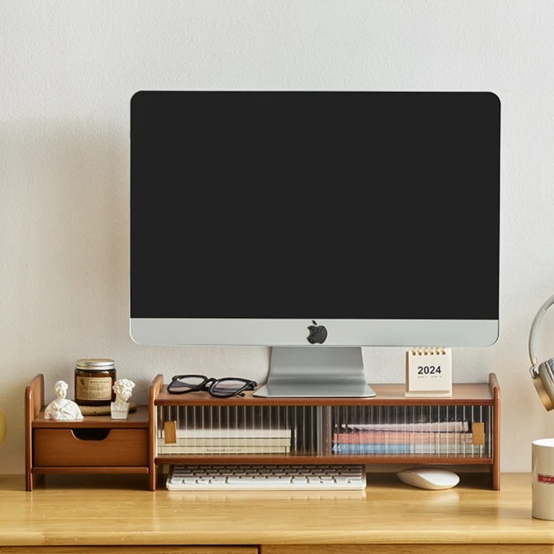 ‌ Monitorständer mit Schublade – Drawer Organizer Bamboo Bewertung und Preis