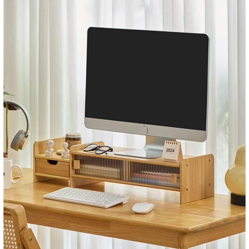 ‌ Monitorständer mit Schublade – Drawer Organizer Bamboo Bewertung und Preis