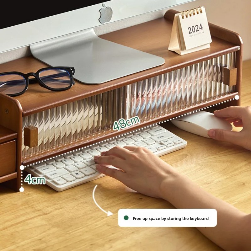‌ Monitorständer mit Schublade – Drawer Organizer Bamboo Bewertung und Preis