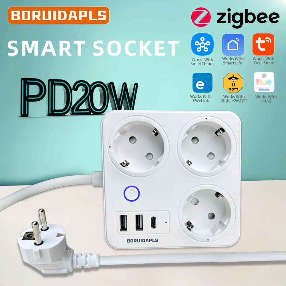 BORUIDAPLS ZigBee EU Smart Ste – Power Strip Flat Bewertung und Preis