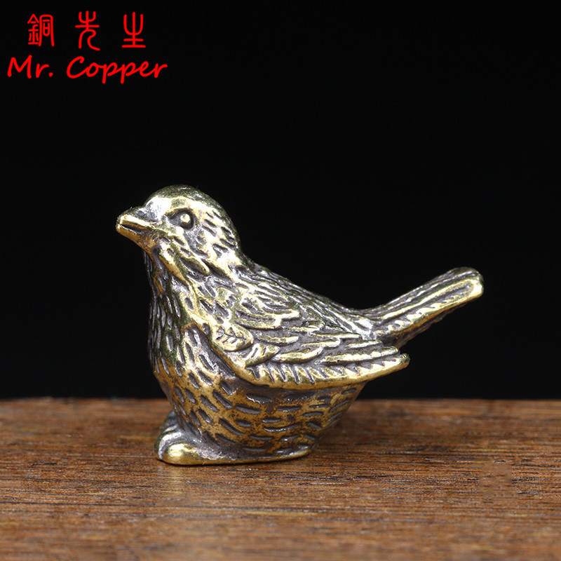 Kleine Sparrow Statue Metall M – Desk Setup Retro Bewertung und Preis