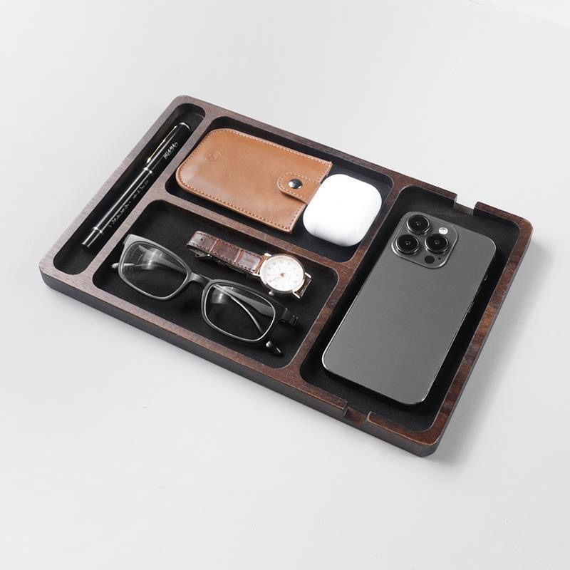 Massivholz-Aufbewahrungstablet – Desk Setup Minimalist Bewertung und Preis