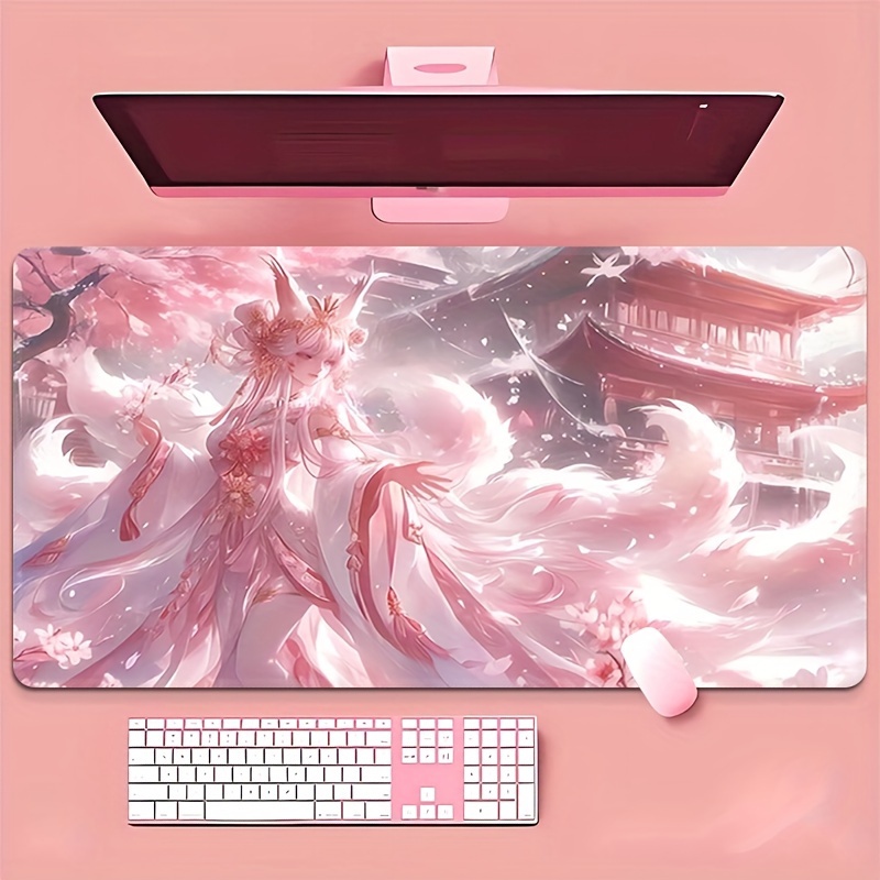 Anime-Fuchs-Mädchen Schreibtis – Desk Setup Pink Bewertung und Preis