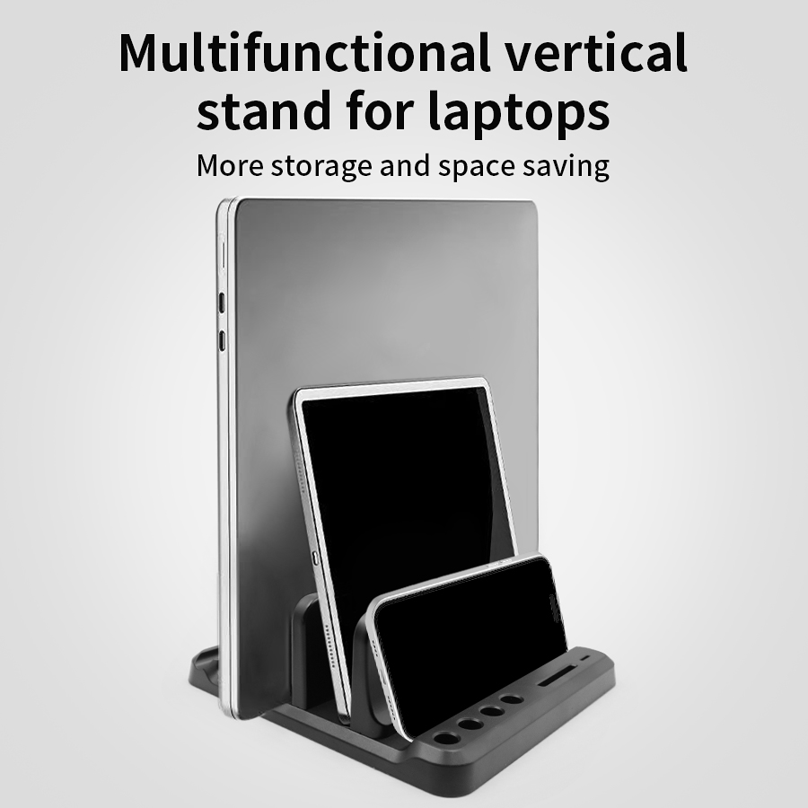 Vertikaler Laptop-Ständer aus  – Desk Setup Macbook Bewertung und Preis