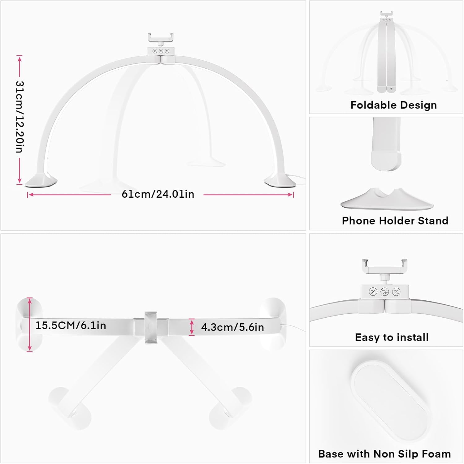 Halbmondlicht U-förmige Nail A – Desk Setup Lamp Bewertung und Preis