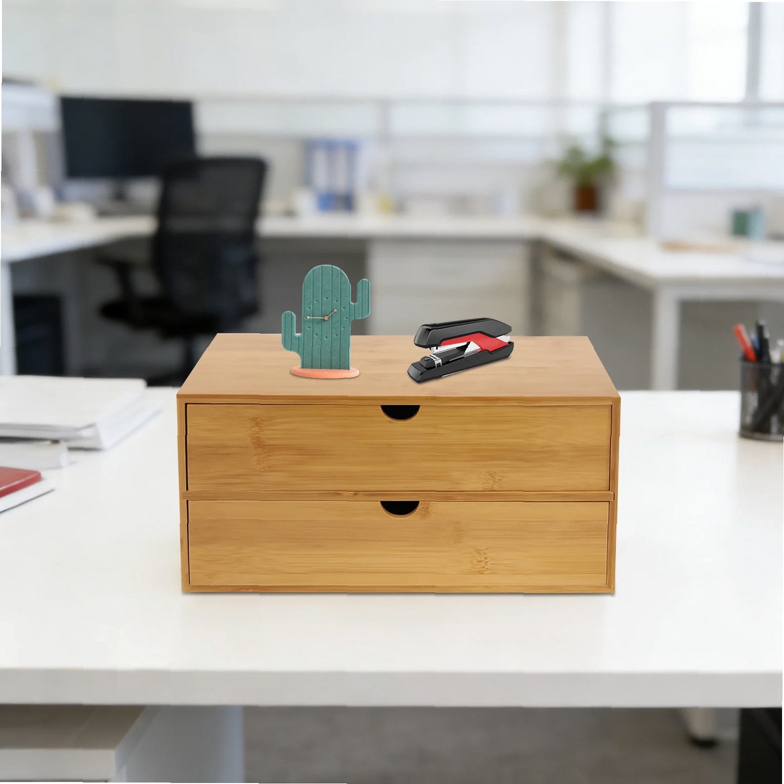Schreibtisch-Organizer, 2-Schu – Drawer Organizer Bamboo Bewertung und Preis